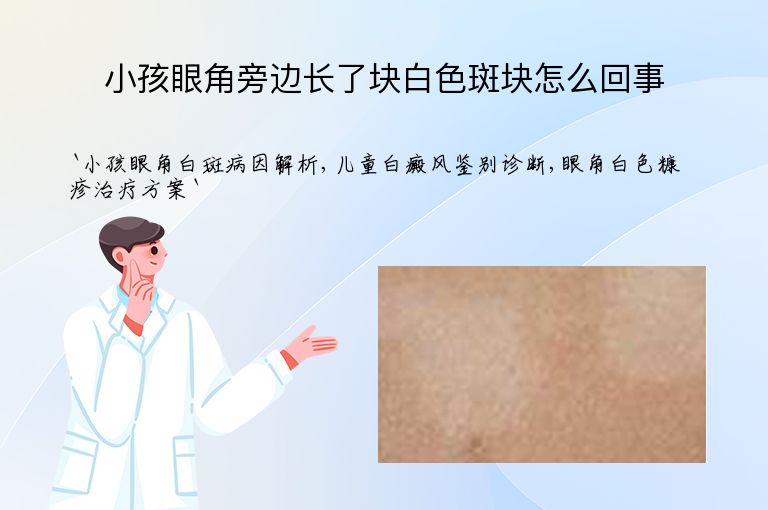 小孩眼角旁边长了块白色斑块怎么回事