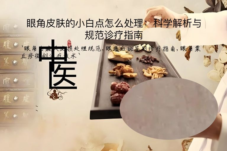 眼角皮肤的小白点怎么处理:科学解析与规范诊疗指南