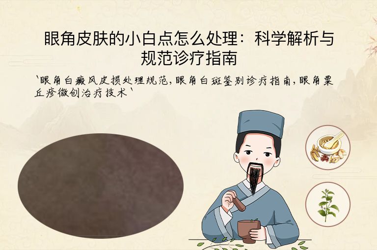 眼角皮肤的小白点怎么处理:科学解析与规范诊疗指南