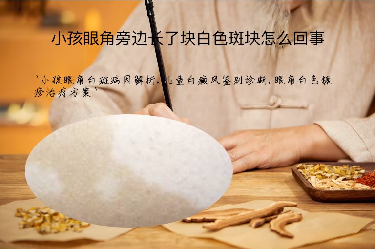 小孩眼角旁边长了块白色斑块怎么回事