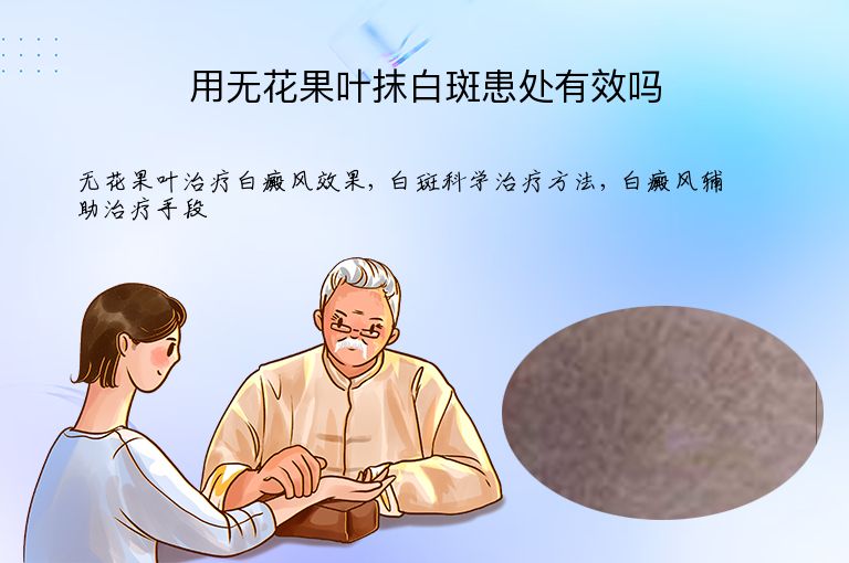 用无花果叶抹白斑患处有效吗”