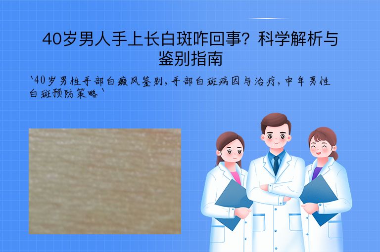40岁男人手上长白斑咋回事？科学解析与鉴别指南”