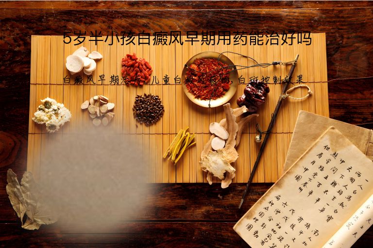 5岁半小孩白癜风早期用药能治好吗”