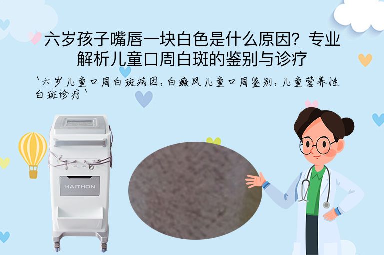 六岁孩子嘴唇一块白色是什么原因？专业解析儿童口周白斑的鉴别与诊疗”