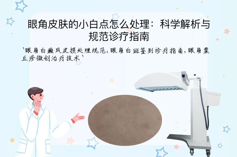 眼角皮肤的小白点怎么处理:科学解析与规范诊疗指南