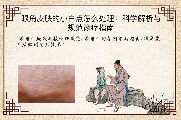 眼角皮肤的小白点怎么处理:科学解析与规范诊疗指南