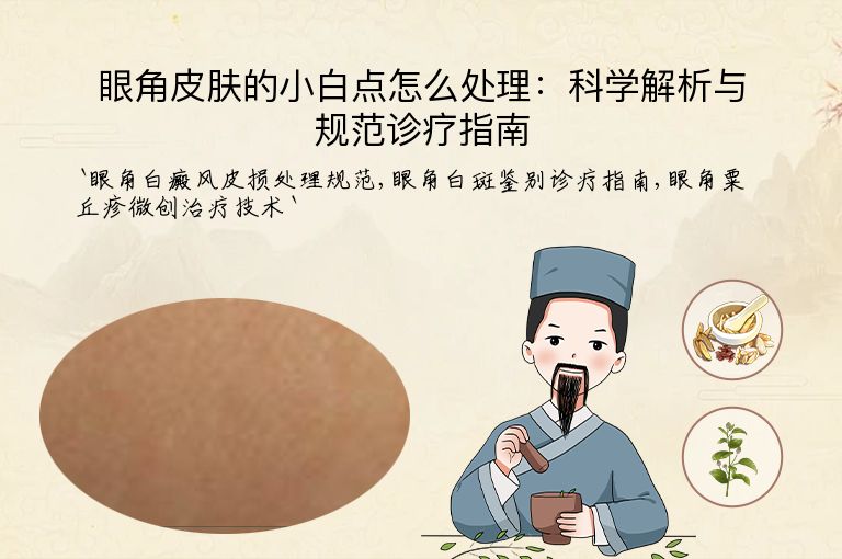 眼角皮肤的小白点怎么处理：科学解析与规范诊疗指南