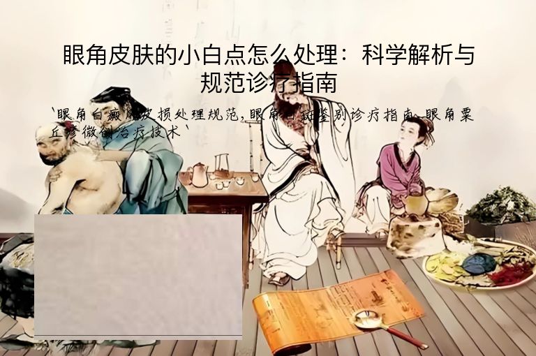 眼角皮肤的小白点怎么处理:科学解析与规范诊疗指南