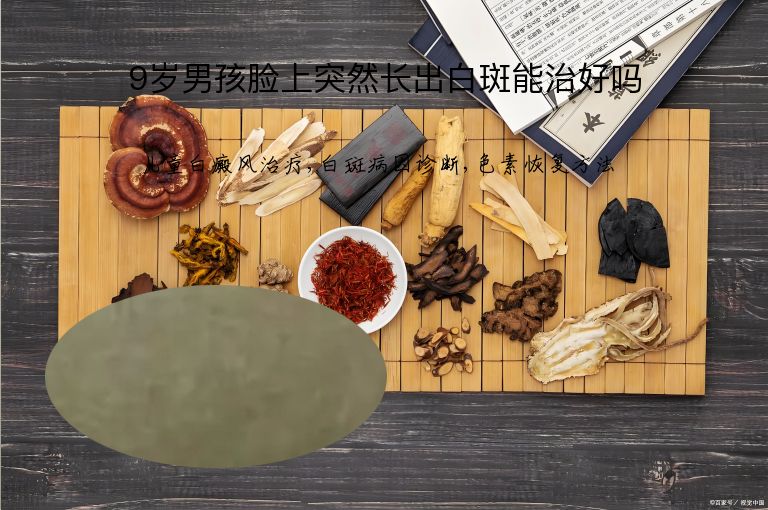 9岁男孩脸上突然长出白斑能治好吗”