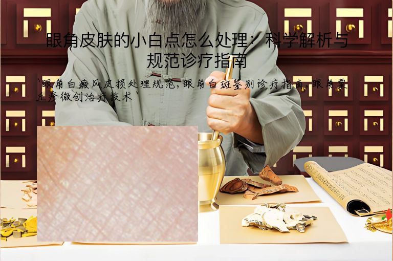 眼角皮肤的小白点怎么处理：科学解析与规范诊疗指南