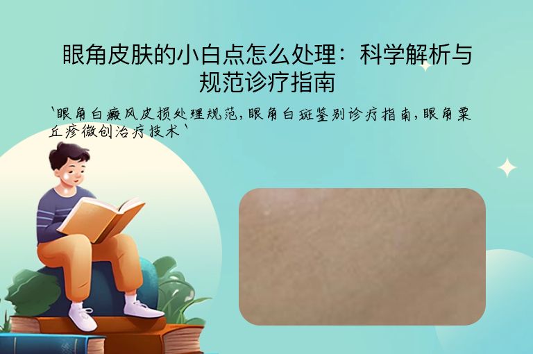 眼角皮肤的小白点怎么处理:科学解析与规范诊疗指南
