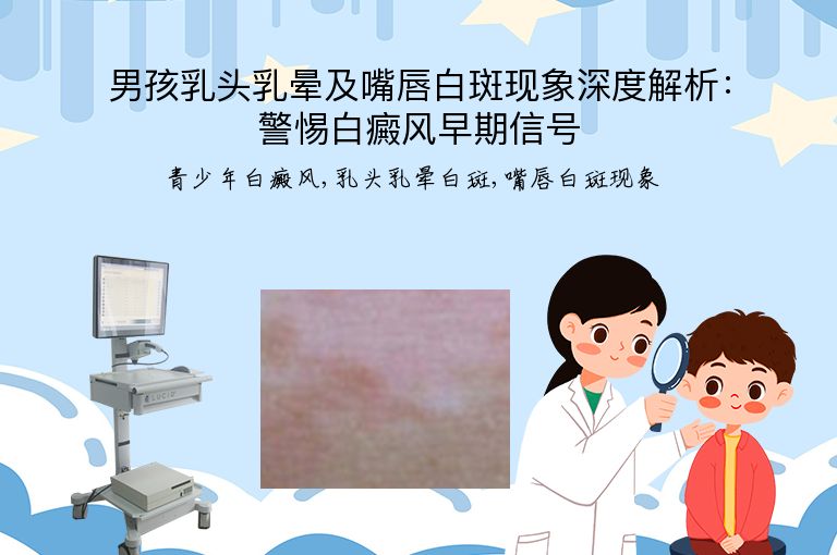 男孩乳头乳晕及嘴唇白斑现象深度解析：警惕白癜风早期信号”